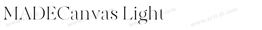 MADECanvas Light字体转换